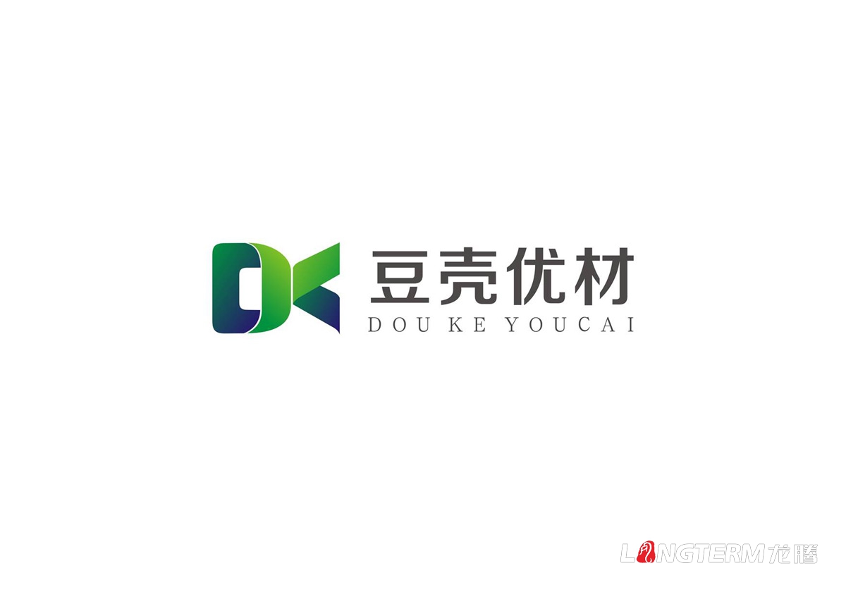 中通节能建材公司豆壳优材简约LOGO商标设计